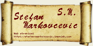 Stefan Markovčević vizit kartica